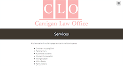 Desktop Screenshot of carriganlawoffice.com